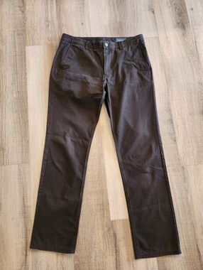 Bonobos Men's 34x32 Brown Chino Pants Vintage Brown Slim Straight Cotton Casual